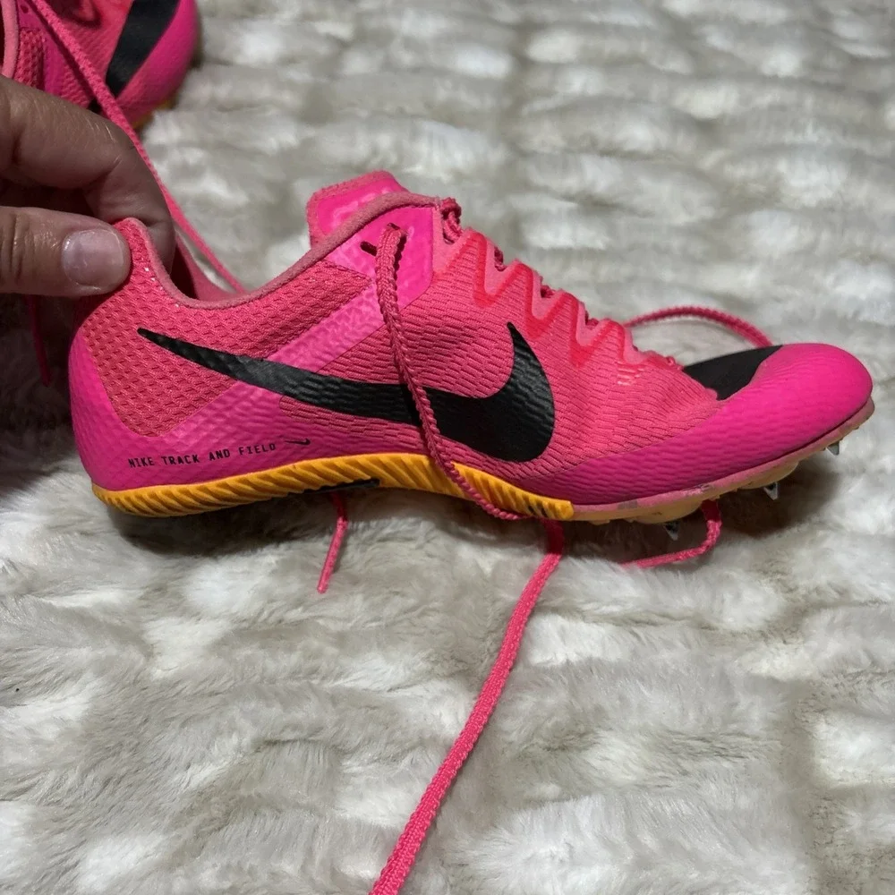 Nike Zoom Rival Track & Field Spikes Pink Youth 3.5 DC8753-600